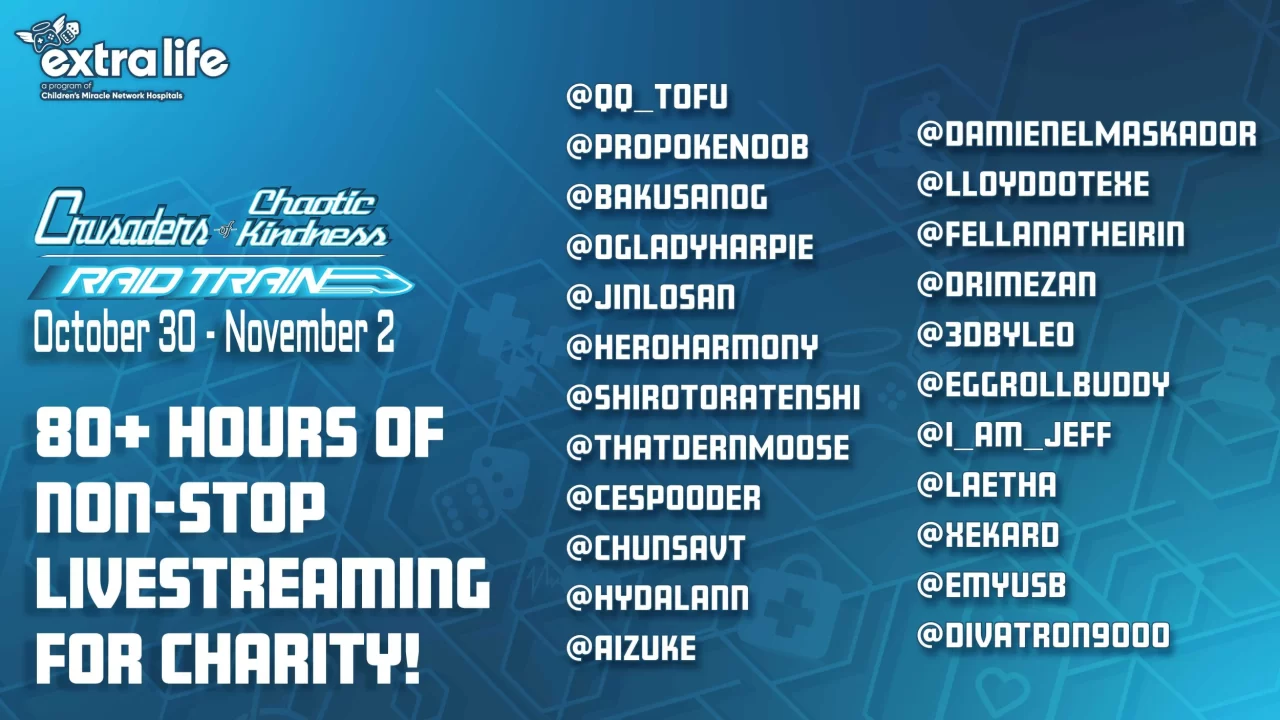 Crusaders of Chaotic Kindness Streamer List 2025