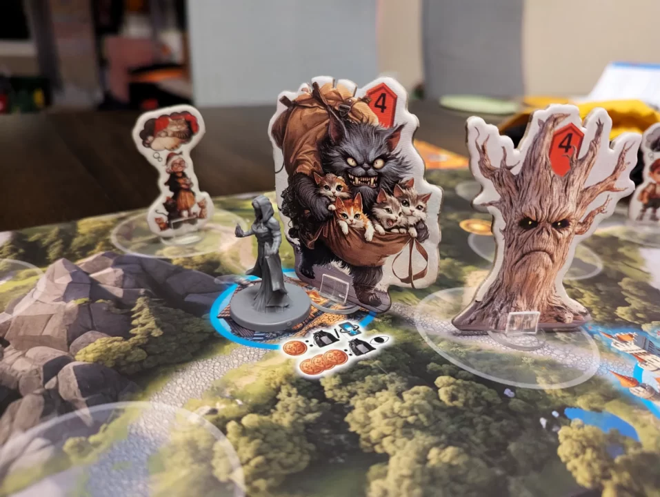 Lord of Loot Board Game figures on board