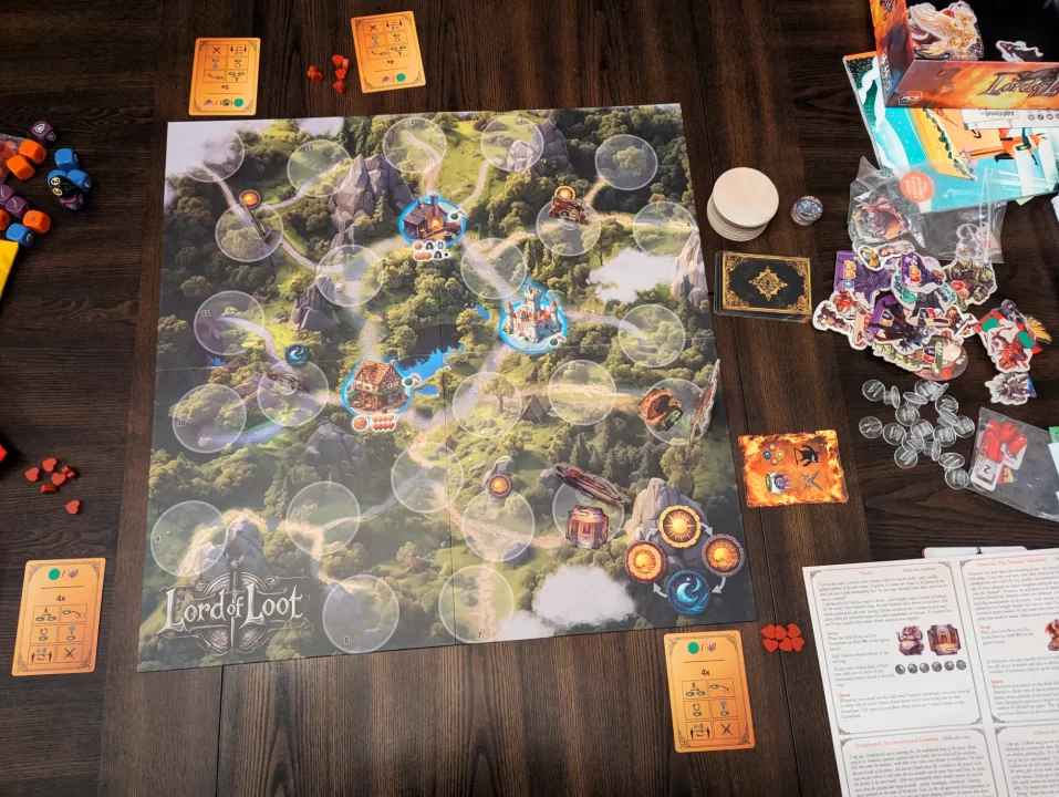 Lord of Loot Board Game Setup Photo