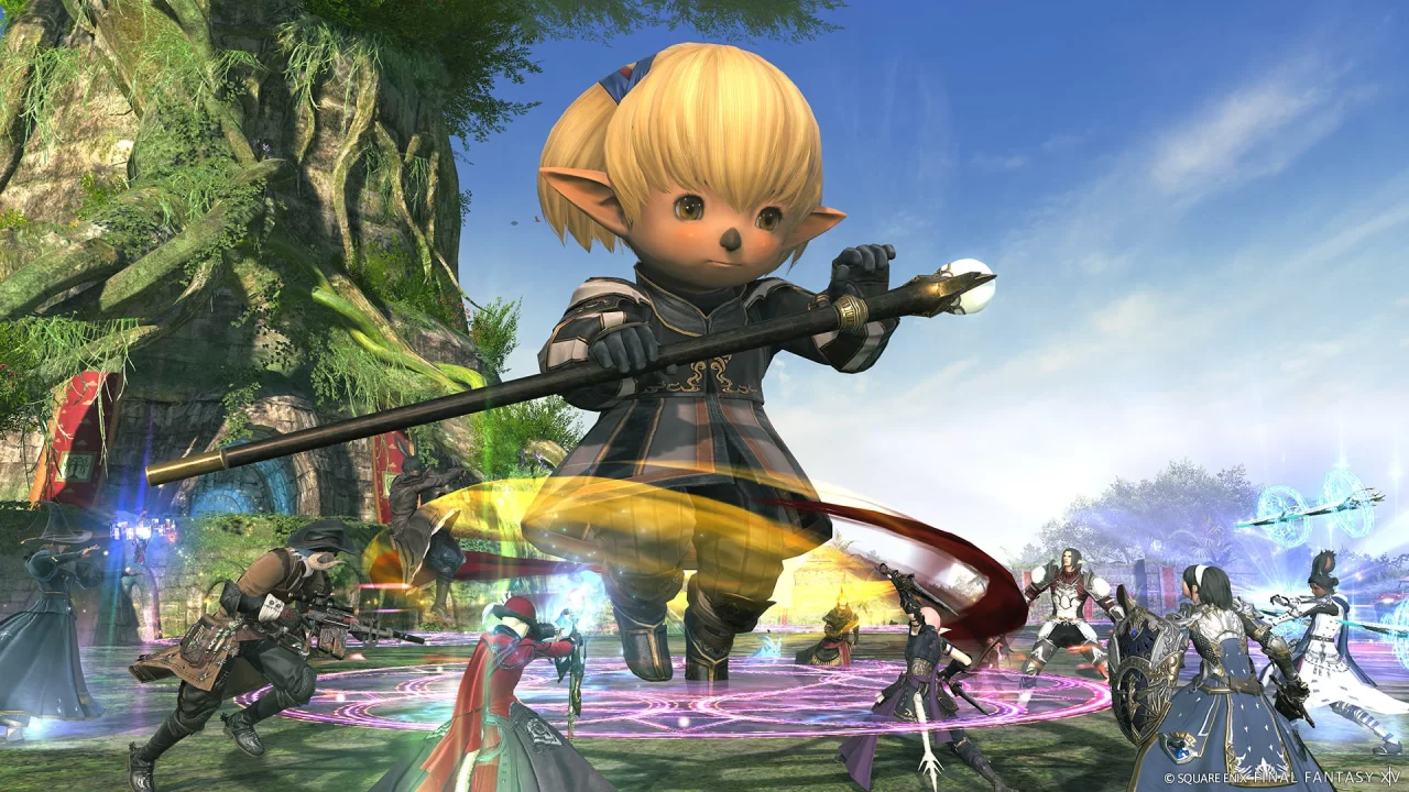 Shantotto battling players in Final Fantasy XIV Patch 7.5