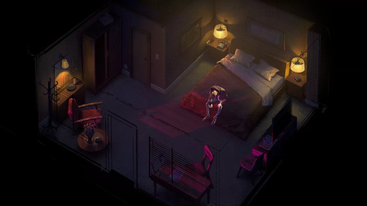 Eug exhausted on his bed in Rue Valley.