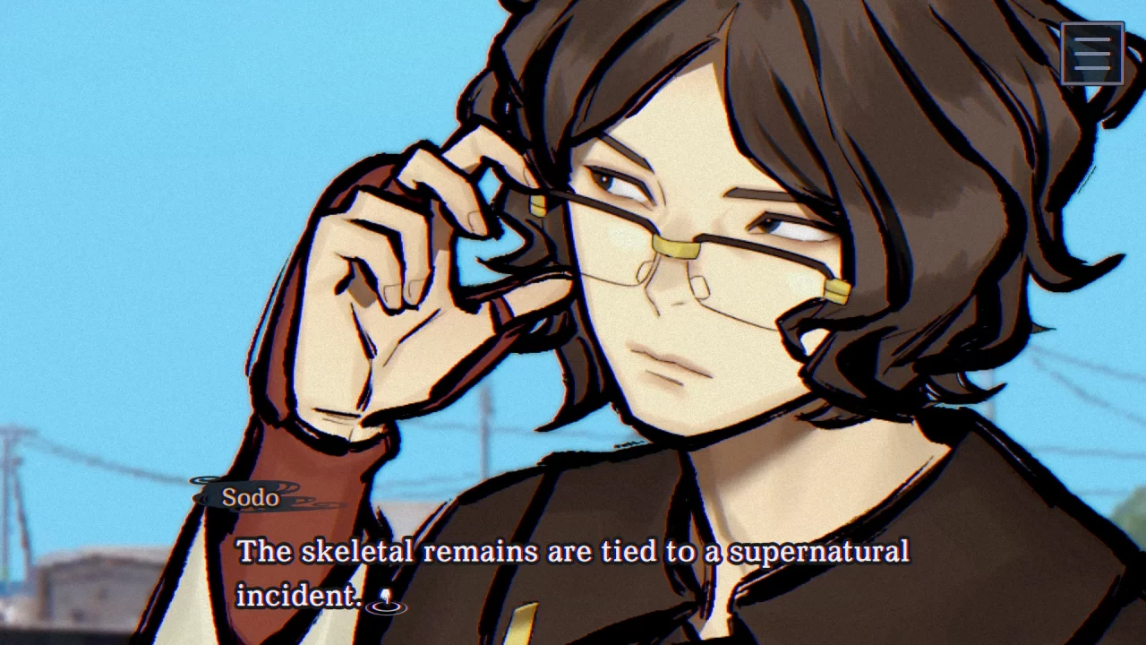 Paranormasight: The Mermaid's Curse's probably least interesting character making a simple observation.