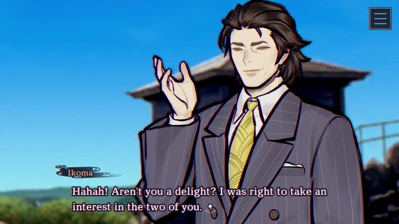 Paranormasight: The Mermaid's Curse screenshot of a dude in a suit.