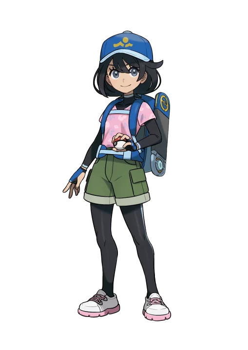 Pokemon Winds Waves Artwork 005 Waves Protagonist 2