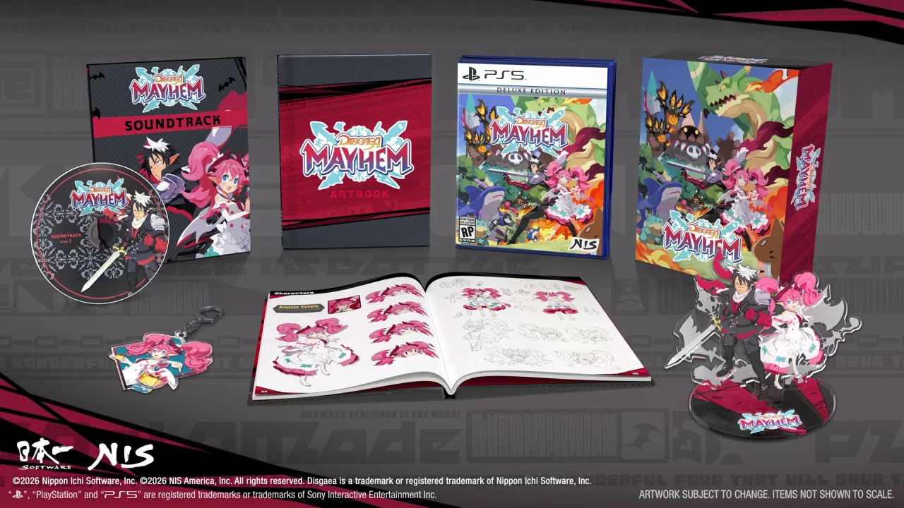 Disgaea Mayhem PS5 Limited Edition package contents
