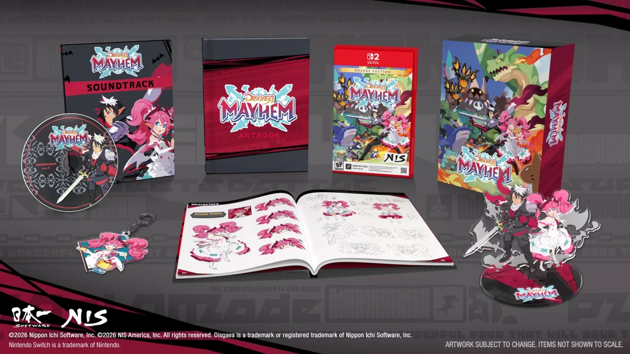 Disgaea Mayhem Switch 2 Limited Edition package contents