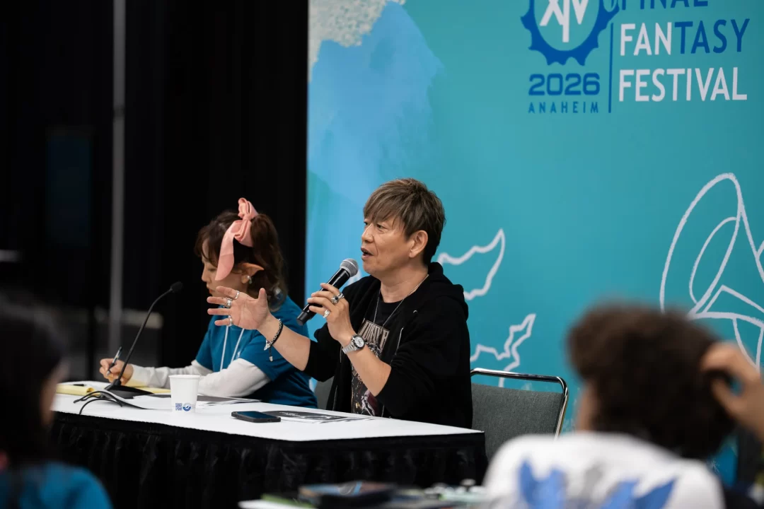 Final Fantasy XIV press conference Naoki Yoshida YoshiP with Square Enix translator