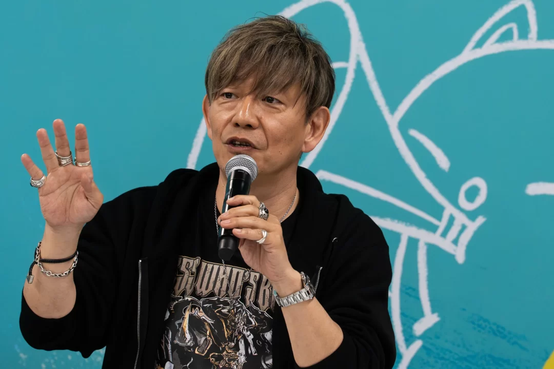 Final Fantasy XIV Fan Festival Fanfest Naoki Yoshida Yoshi-P speaking at the event