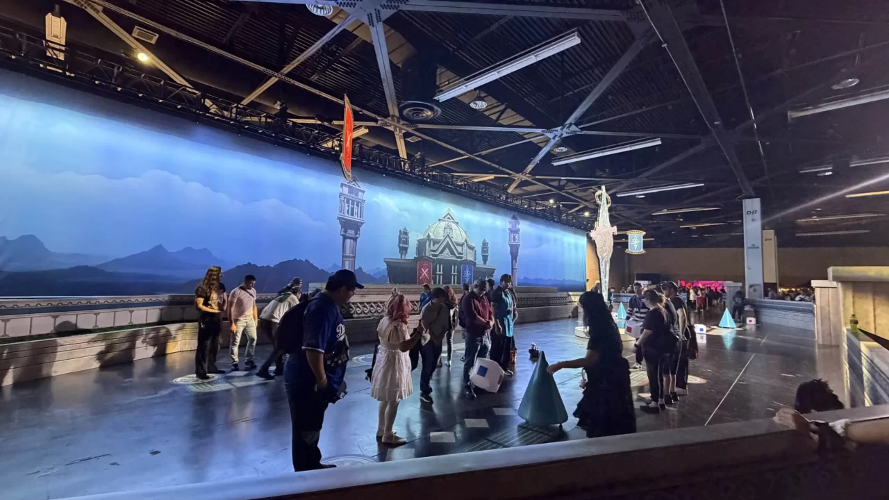 Final Fantasy XIV Crystalline Conflict Dice game at Fan Fest 2026 in Anaheim