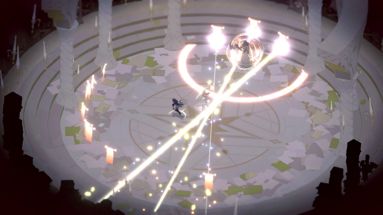 Ave and Lune face a fierce boss battle in Lunarium.