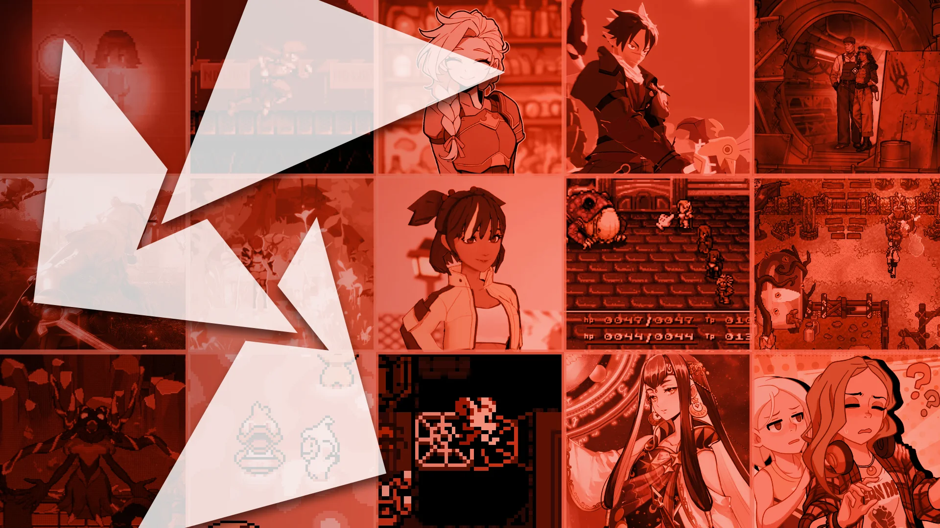 Random Encounter 345 - screenshot collage of PAX East 2026 games