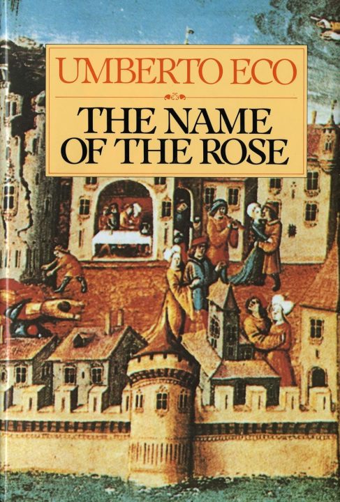 1983 English cover for The Name of the Rose by Umberto Eco. 