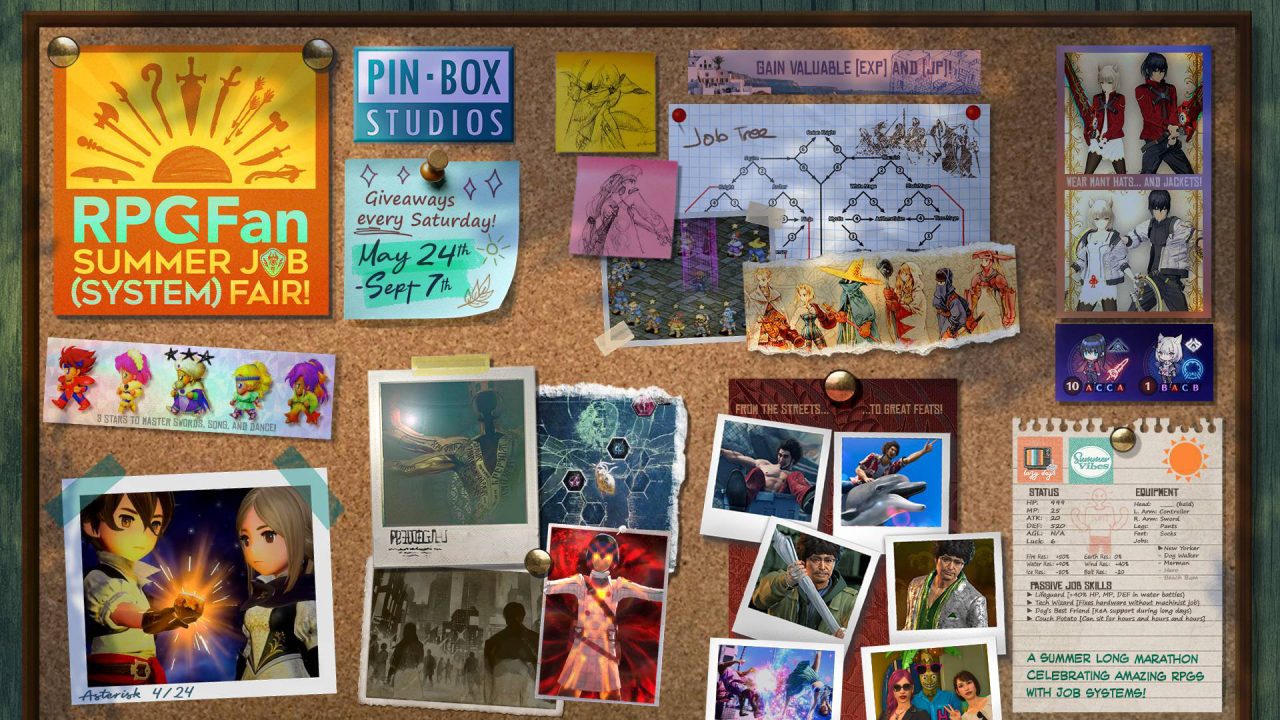 RPGFan Job System Fair Bulletin Board graphic