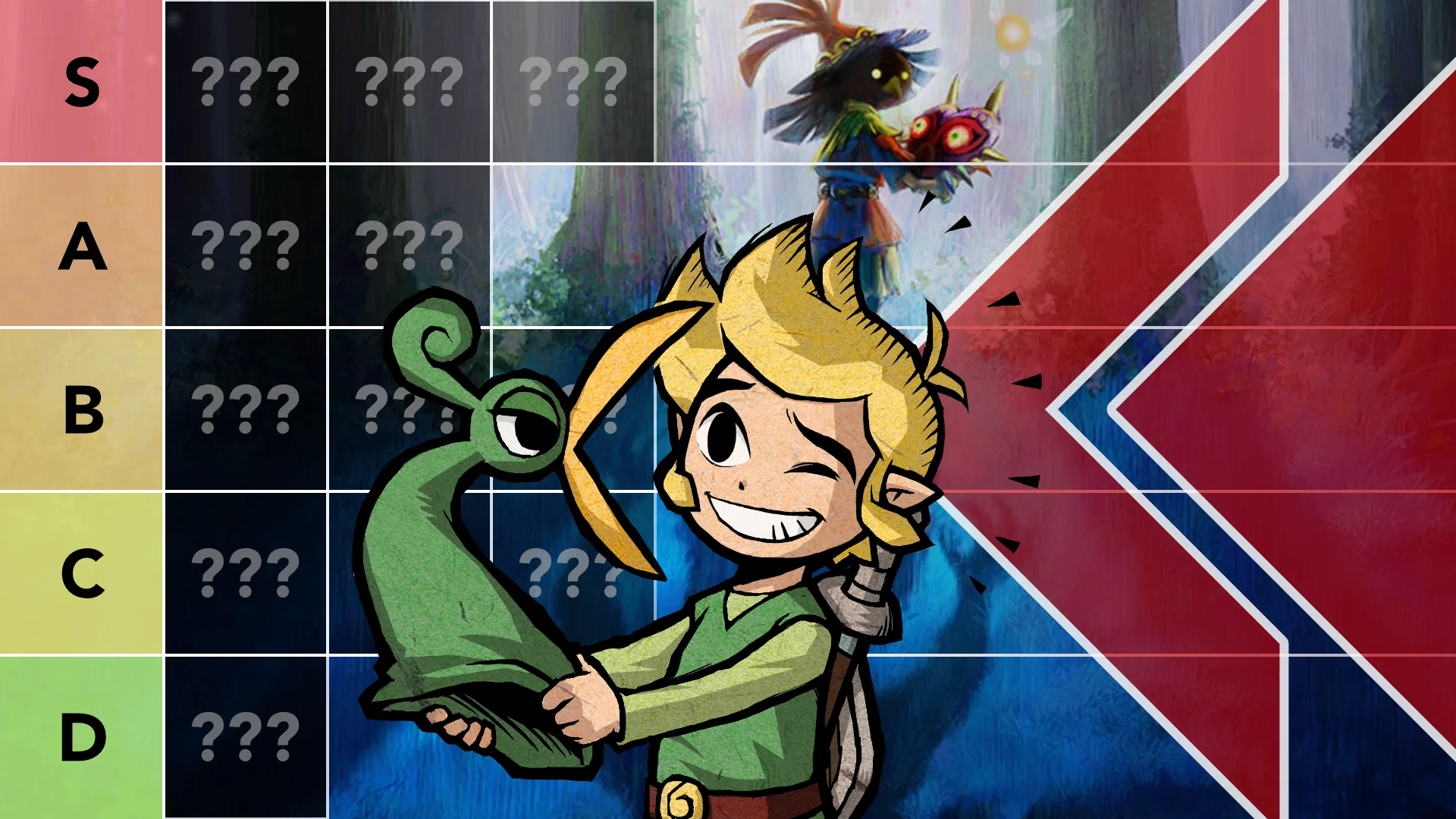 Retro Encounter 491 Legend of Zelda Tier List II art from Minish Cap and Majora's Mask