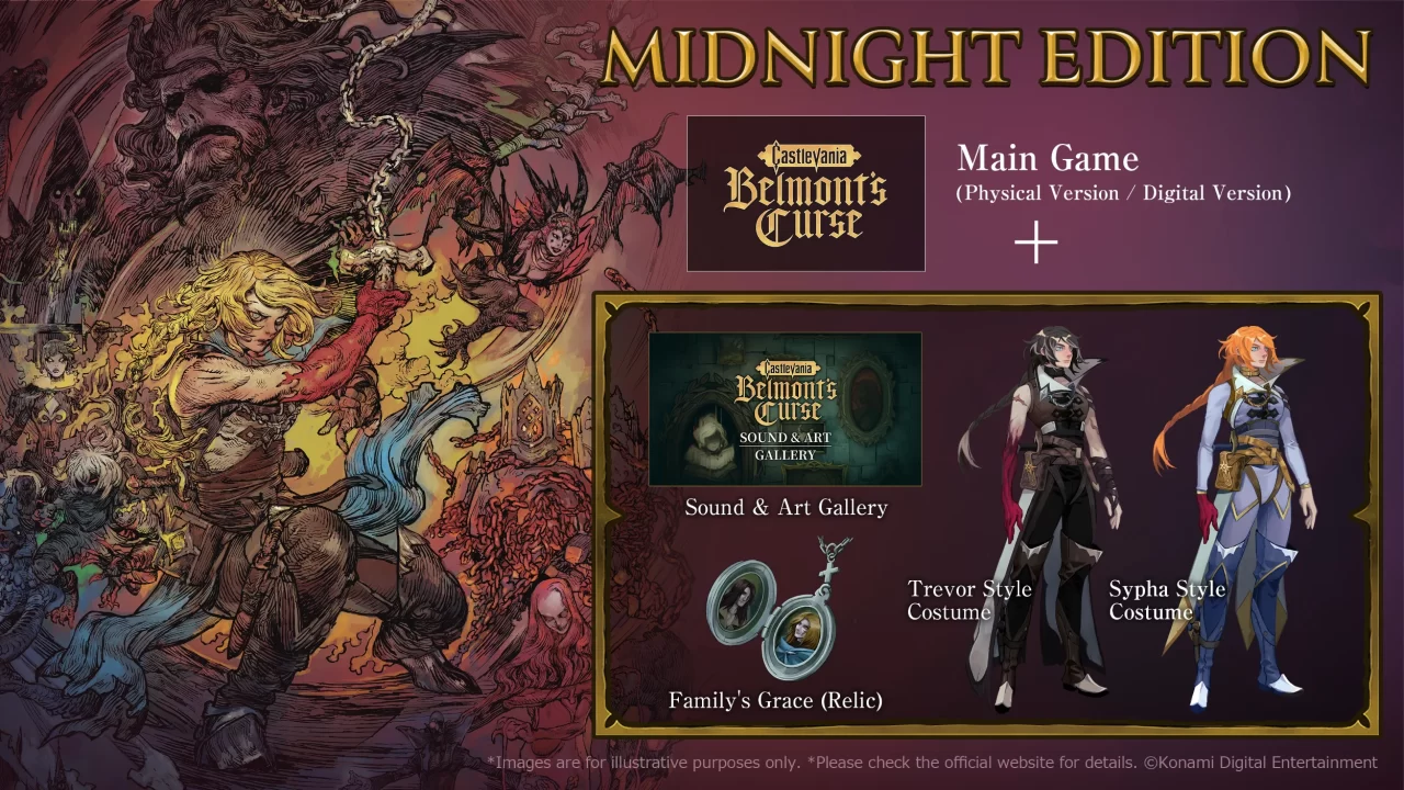 Castlevania Belmonts Curse Cover Art (Midnight Edition) Castlevania Belmonts Curse Cover Art Midnight Edition