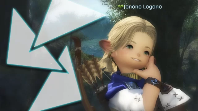 Random Encounter 354 - Final Fantasy XIV screenshot of a dashing Lalafell character with flowing blonde hair