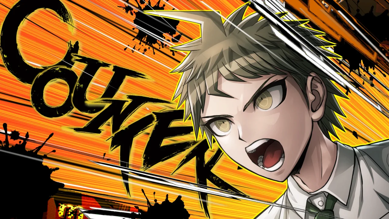 Danganronpa 2x2 Screenshot of a character exclaiming COUNTER!