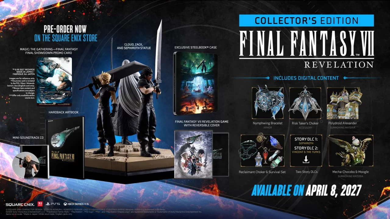 Final Fantasy VII Revelation Cover Art (NA Collectors Edition)
