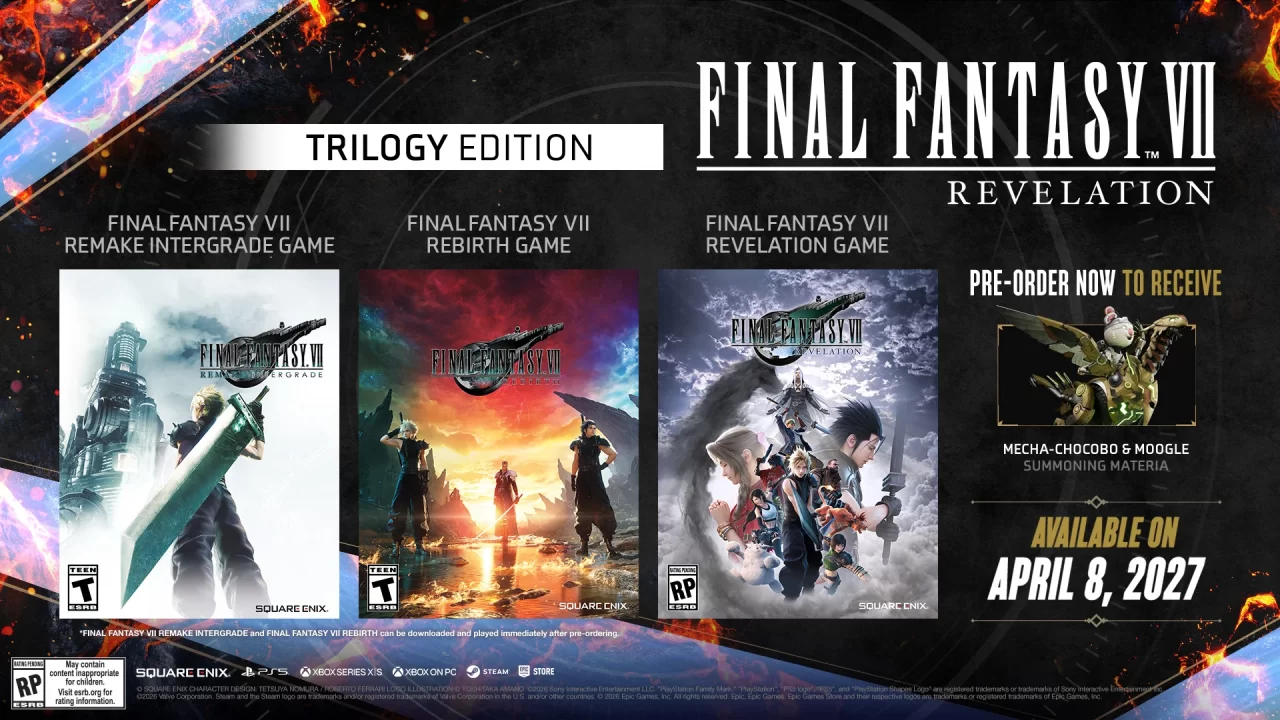 Final Fantasy VII Revelation Cover Art (NA Trilogy Edition)