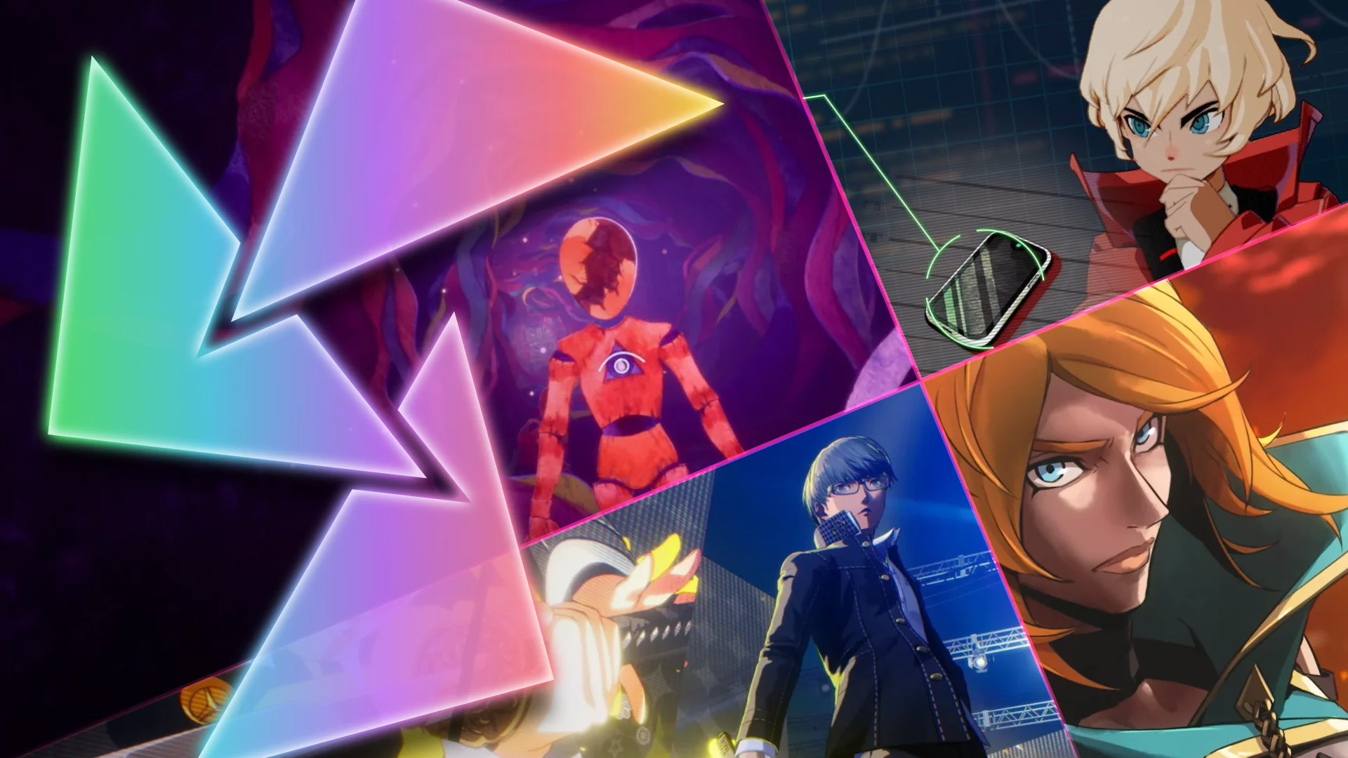 Random Encounter 356 Tokyo Game Show 2026 game art from Castlevania, Flawless Abbey, Decapolice, and Persona 4 Revival